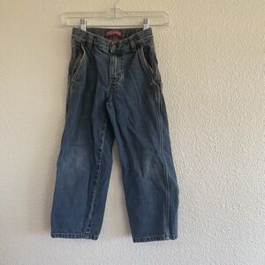 Faded Glory Blue Jeans Carpenter Pants Boys Sz 7 Slim